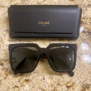 Celine square acetate sunglasses. UV protection lenses. Style No. CL4055IN